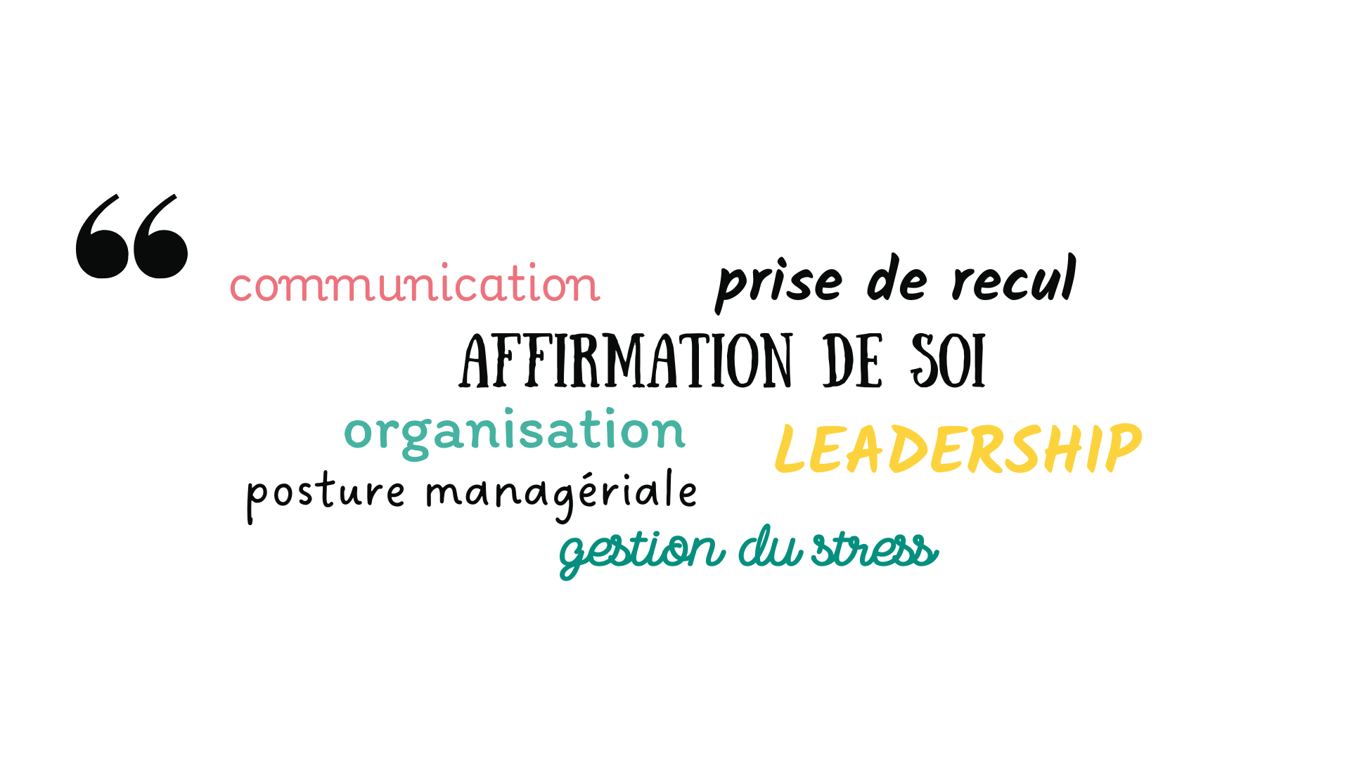 Nuage de mots Groupe FED Coaching managers Soft skills Groupe FED - Sensy